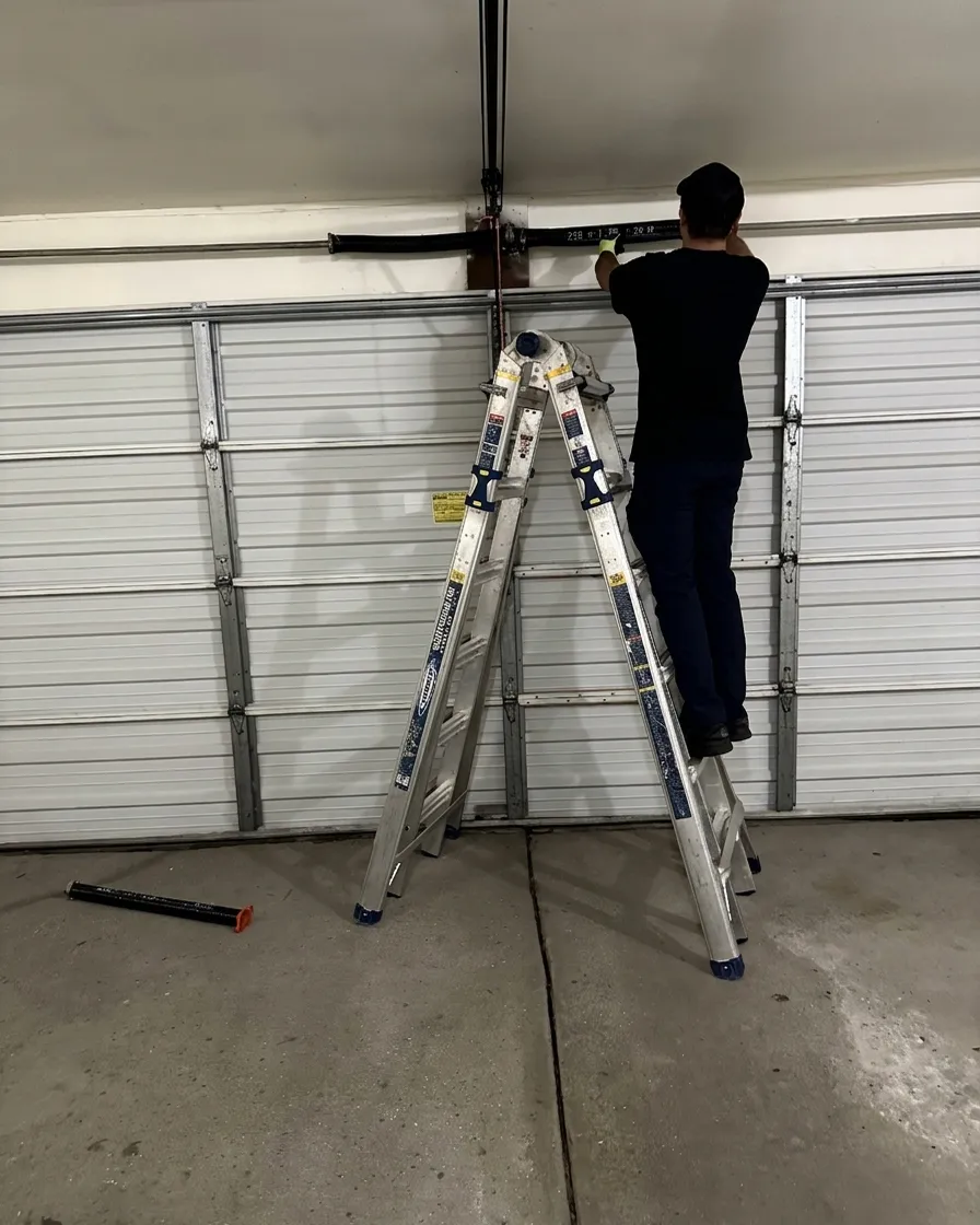 Garage door torsion spring replacement in Oakland County, Michigan